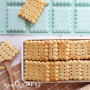 ScrapCooking - Moule Silicone 8 Petits Beurres - Moule Biscuits - Apte Four & Congélateur - Pâtisserie Gâteau Enfant - Ustensile