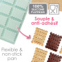 ScrapCooking - Moule Silicone 8 Petits Beurres - Moule Biscuits - Apte Four & Congélateur - Pâtisserie Gâteau Enfant - Ustensile