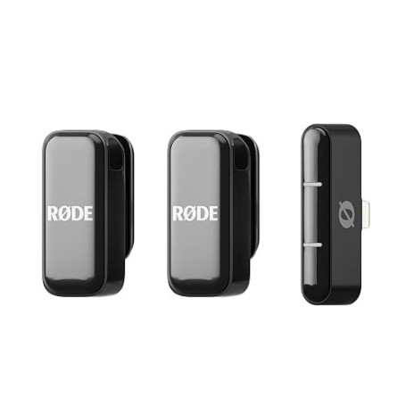 RØDE Wireless Micro - Microphone sans Fil Compact, Deux micros avec étui de Charge pour la création de Contenu sur Smartphone -