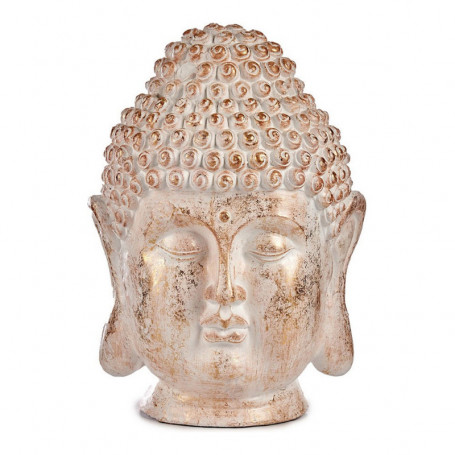 Figure décorative de jardin Buda Tête Blanc/Or Polyrésine (31,5 x 50,5 x 35 cm) 147,99 €