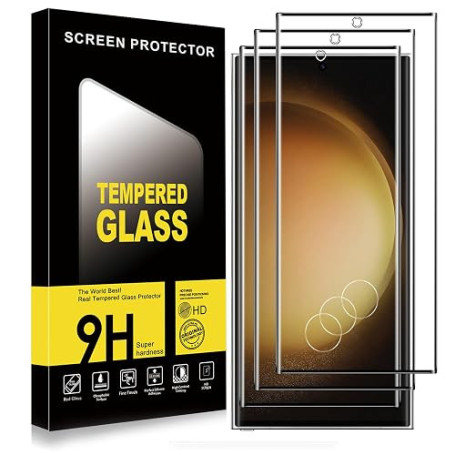 Votvloay Verre Trempé Pour Samsung Galaxy S23 Ultra, 3 Pièces | Film Protection écran, Dureté 9H Glass, Ultra Résistant Vitre Pr