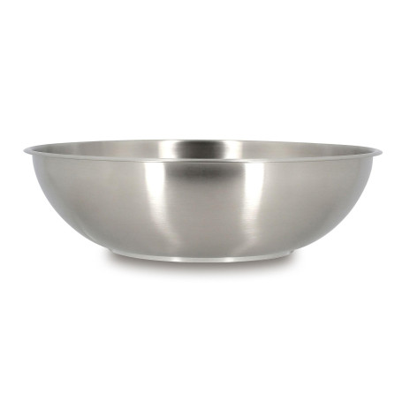 MENASTYL - Wok inox 18/10 amovible 28 cm Iris Inox sans PFAS - Tous feux dont induction, four, réfrigérateur et lave-vaisselle -