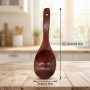 Cuillère en Bois Naturel 22 cm, Cuillère de Cuisine Antiadhésive et Écologique, Ustensile de Service Durable pour Mélanger, Remu