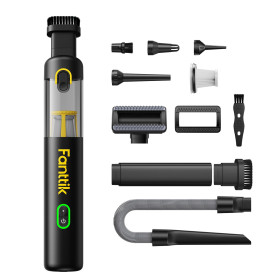 Fanttik Slim V8 Apex Aspirateur de Voiture,Haute Puissance D'aspiration 19KPa Aspirateur à Main,Charge Rapide USB-C Aspirateur s