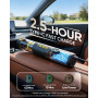 Fanttik Slim V8 Apex Aspirateur de Voiture,Haute Puissance D'aspiration 19KPa Aspirateur à Main,Charge Rapide USB-C Aspirateur s