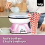 Gadgy Machine à Barbe à Papa pour la Maison - Candy Floss Machine - Rose | Pour Fêtes d'Anniversaire – S’Utilise avec du Sucre o