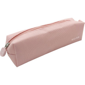 Q Kalon - Trousse Scolaire Rose | 1 Compartiment, Trousse Multifonction, Polyester Résistant, Dimensions 22,5x6x6 cm, Fourniture