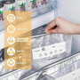 Junrvivy Lot de 120 sacs de congélation zippés, réutilisables, refermables, en feuille d'aluminium, pour viande, fruits de mer,