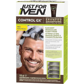 Just For Men Control GX Shampooing colorant homme pour cheveux, Réduit progressivement les cheveux gris Pour un Look Naturel et