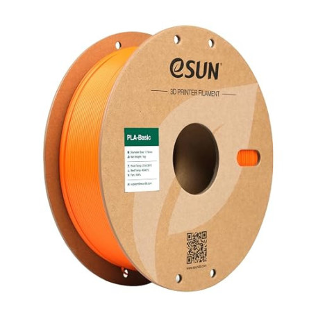 eSUN PLA Basic Filament 1.75mm 1KG (2.2 LBS) pour 3D Imprimante,Orange | Précision Dimensionnelle +/- 0.05mm