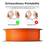 eSUN PLA Basic Filament 1.75mm 1KG (2.2 LBS) pour 3D Imprimante,Orange | Précision Dimensionnelle +/- 0.05mm