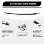 Dstarymnix Tuyau Gonfleur Pneu Compatible Valve Auto (Schrader), Flexible de Gonflage, Tuyau Gonflage Pneu Voiture, Embout Gonfl