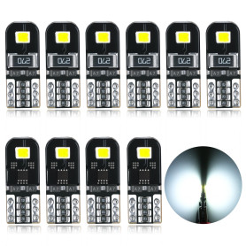 AGLINT Ampoules T10 LED CANBUS 12V Blanc W5W pour Voiture Intérieur Lumière | T10 W5W LED Ampoule Sans Erreur Sans Polarité Voit