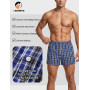 Marvmys Boxers Homme Coton Caleçon Hommes sous-vêtements Élastique Décontracté Ample Sport Ajustés Extensibles Lot de Plusieurs 