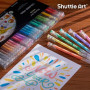 Shuttle Art 30 Stylo Gel Couleur 0,6mm, Stylo Couleur Pointe Fine pour Papier Noir pour Enfant Adulte Coloriage Ecriture Dessin