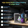 Flashforge Creator 5 Imprimante 3D, 4 Têtes Indépendantes, Multicolore | Zero Purge Waste, 600mm/s Haute Vitesse, Multi-Matériau