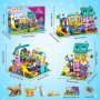 HOGOKIDS Friends Maison de Famille avec LED pour Filles et Garçons de 8 Ans | Set Maison de Jeu d'Imitation 3 Styles avec 4 Anim