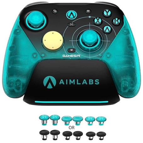 GameSir G7 Pro 8K PC Manette Sans Fil Esports - 8000Hz Polling, Sticks Mag-Res TMR Gen-2, Touches Macro, Contrôle de Mouvement,