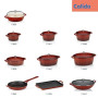 kela Cocotte en fonte ovale 9,3 litres, induction Cocotte en fonte avec couvercle, convient au four CALIDO, fonte émaillée