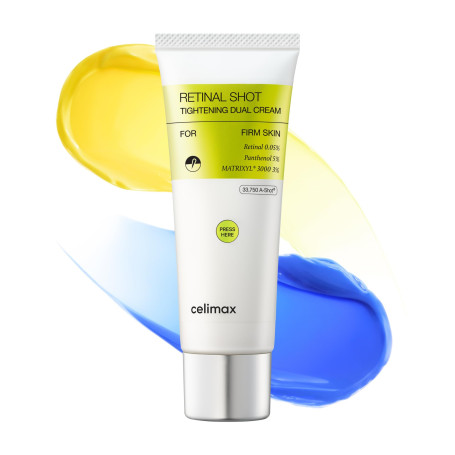 celimax The Vita-A Retinal Shot Tightening Dual Cream, 50ml | 0,05% Rétinal, 3% Matryxyl, 5% Panthénol, Rétinoïde Haute Puissanc