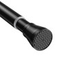 AIZESI Tringle rideau sans percage 74.5-163cm Extensible (diam.22mm, Noir) | Tringle Rideau, Barre Telescopique Acier Inoxydable