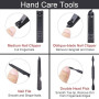 URAQT Kit Manucre Pedicure, 7pcs Ensemble de Coupe-Ongles Professionnel | Coupe-Cuticule en Acier Inoxydable, Kit de Manucure de