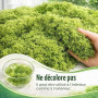 Luxoraiova Mousse artificielle 200 g pour travaux manuels et décoration, 2 couleurs vert foncé et vert clair, mousse artificiell
