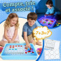 Yellcetoy Jouets Sensoriels pour Autisme, Table Lumineuse à Dessin pour Enfants Table d'Activité à Changement de Couleur, Jouets