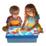 Table lumineuse pour enfants Sensory Play 41 pièces avec chiffres, opérateurs et lettres translucides, 3 variantes de couleur, 1