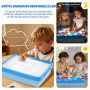 Table lumineuse pour enfants Sensory Play 41 pièces avec chiffres, opérateurs et lettres translucides, 3 variantes de couleur, 1