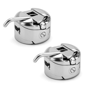 2 Pièces Boîtier Canette Universel Métallique, pour Machine à Coudre 22 mm | 22 mm Boîtier Canette Machine à Coudre en Acier Ino