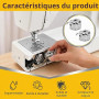 2 Pièces Boîtier Canette Universel Métallique, pour Machine à Coudre 22 mm | 22 mm Boîtier Canette Machine à Coudre en Acier Ino