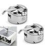 2 Pièces Boîtier Canette Universel Métallique, pour Machine à Coudre 22 mm | 22 mm Boîtier Canette Machine à Coudre en Acier Ino