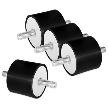 Silent bloc M10, 4 pièces VV Anti Vibration Silenbloc Caoutchouc (40 x 30) | Convient pour compresseurs dair, moteurs diesel, mo