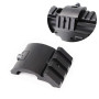 FIRECLUB Support de rail Picatinny déporté ultra bas profil 45 degrés 20 mm latéral noir pour point rouge, grossisseurs, lampes