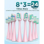 Brosse À Dent Électrique Soniques pour Adultes - Brosse A Dent Sonique avec 8 Têtes de Brosse et Étui de Voyage, 5 Modes, 90 Jou