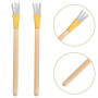 DECHOUS 2 Pièces Brosse Métallique de Poterie en Acier avec Manche Bois | Outil de Texture Filaire, Sculpture et Modelage, pour