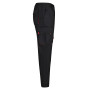 VELILLA 103004 Pantalon de Travail - Noir et Rouge - Taille 38 | Pantalon multipoches renforcé, fermeture zip et bouton, poches 