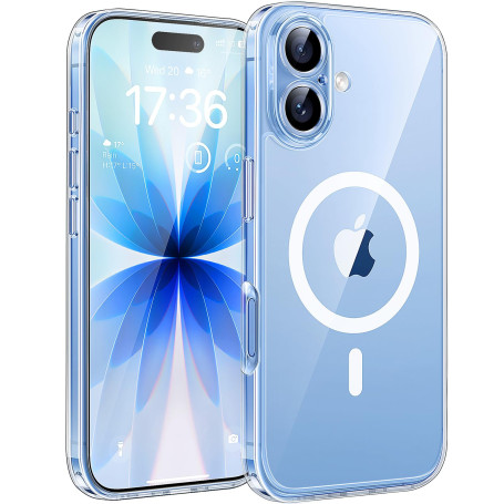 TOCOL Coque pour iPhone 17, Compatible avec MagSafe, Transparent | Protection de l'objectif Améliorée, Pas Facile à Jaunir, Rési