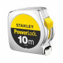 STANLEY 1-33-442 Mesure 10 M X 25 Mm Powerlock Classic Fabriqué En France - Ruban Large - Revêtement Mylar Et Blade Armor - Croc