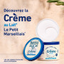 Le Petit Marseillais Crème Hydratante Multi-Usage Lait, pot de 360 ml | Crème corps, mains et visage pour les peaux normales à s