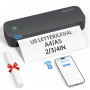 ByteCintia Imprimante Thermique A4 D80, Portable sans Encre, Gris | Compatible Formats A4 A5 B5 & Letter, USB & App pour iOS And