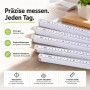 Lot de 10 mètres blancs incassables - Mètre pliant précis de 2 m - Facile à lire