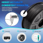 SUNLU Filament TPU 95A 1.75mm Noir, TPU Flexible Filament Imprimante 3D | Haute vitesse filament flexible TPU 95A, Dimensionnell