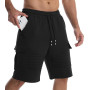 Suwangi Short pour Homme Casual Pantalon Court Cargo D'été avec 4 Poches | Taille élastique,Bermudas Décontracté Sport Running