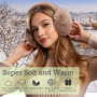 Dwenarry Cache-oreilles Femmes Cache oreille d'Hiver Pliables Doux Chauds et Mignons pour l'Extérieur Cache-oreilles pour temps