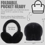 Dwenarry Cache-oreilles Femmes Cache oreille d'Hiver Pliables Doux Chauds et Mignons pour l'Extérieur Cache-oreilles pour temps