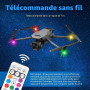 Forhome 6PCS Lumières Stroboscopiques Pour Drone 8 Couleurs Stroboscope Voiture étanche LED Strobe Drone Light Sans Fil Avec Tél