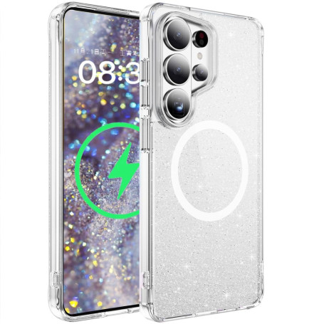 SIYOPINPFY Coque à Paillettes pour Samsung Galaxy S26 Ultra, Clair JY | Magnétique Compatible avec MagSafe , Etui Bling Cristal 