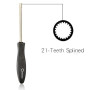 Tournevis Reglage Carburateur,Tournevis Carburateur,Outil de Réglage Cannelé à 21 Dents,pour Carburateur 2T,Petit Moteur Husqvar